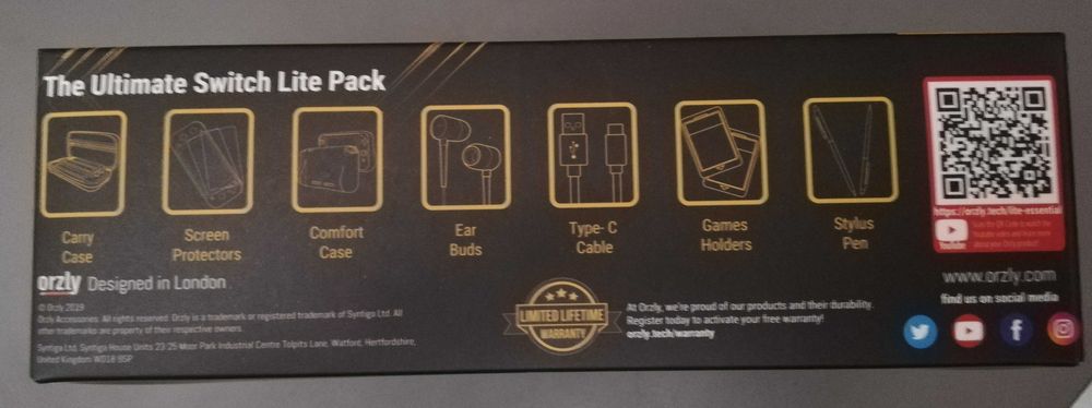 Orzly set Nintendo Switch Lite Essential Pack