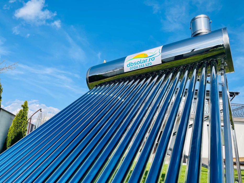 Panou Solar Presurizat INOX Cu Serpentina 200L 20 tuburi apa calda