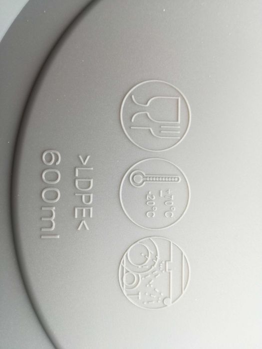 Set de 2 Boluri din Sticla cu capac din plastic +++ Inchidere ermetica