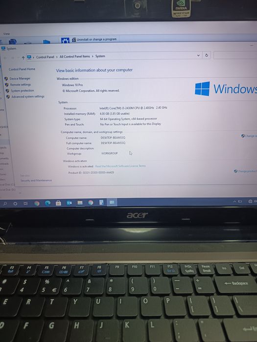 Acer aspire 5750
