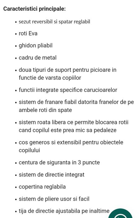 Tricicleta si cărucior pliabil coccolle