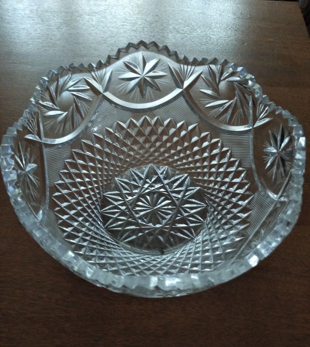 Ваза хрусталь и керамика