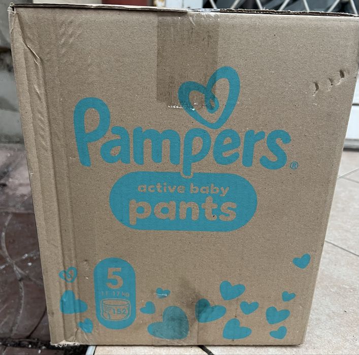 Pampers Active Baby 5 гащи 11-17кг  152 броя