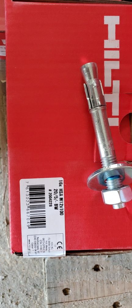 Hilti Анкерни болтове за бетон. гр. Плевен Идеален център • OLX.bg