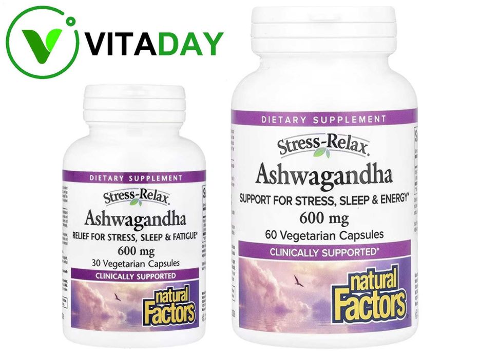 Natural Factors Stress-Relax ашваганда Ashwagandha