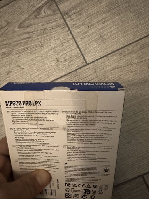 Nou , sigilat SSD Corsair MP600 PRO LPX 2 TB, SSD