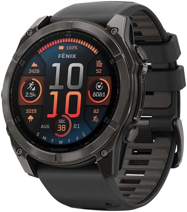 Garmin Fenix 8 AMOLED SAPPHIRE TITANIUM DLC 51мм Гаранция!