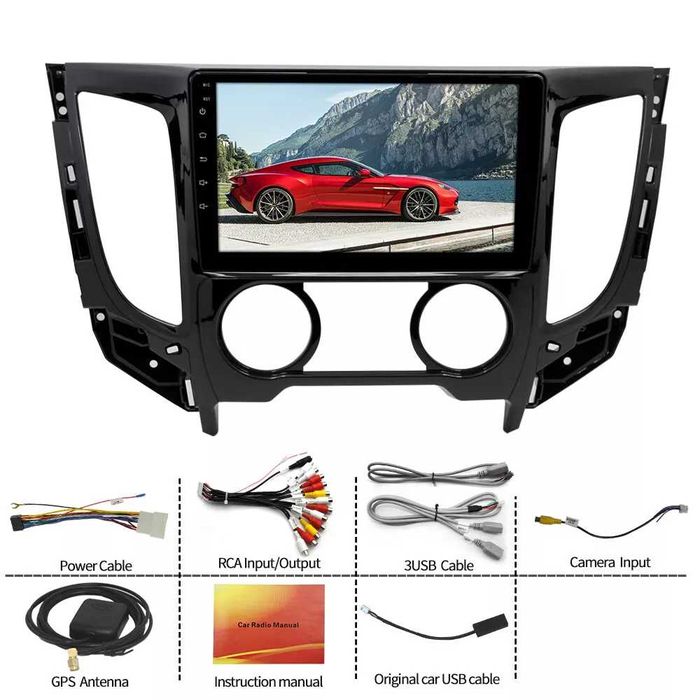 Мултимедия за Mitsubishi Triton L200 Двоен дин Навигация плеър Android