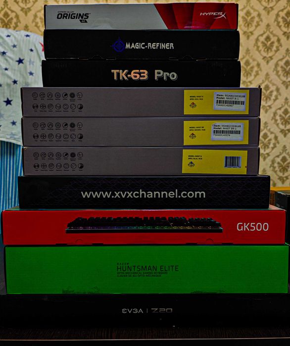 НОВЫЕ! Продам механическая клавиатуры RAZER, HyperX, АОС, EVGA, Kitcom