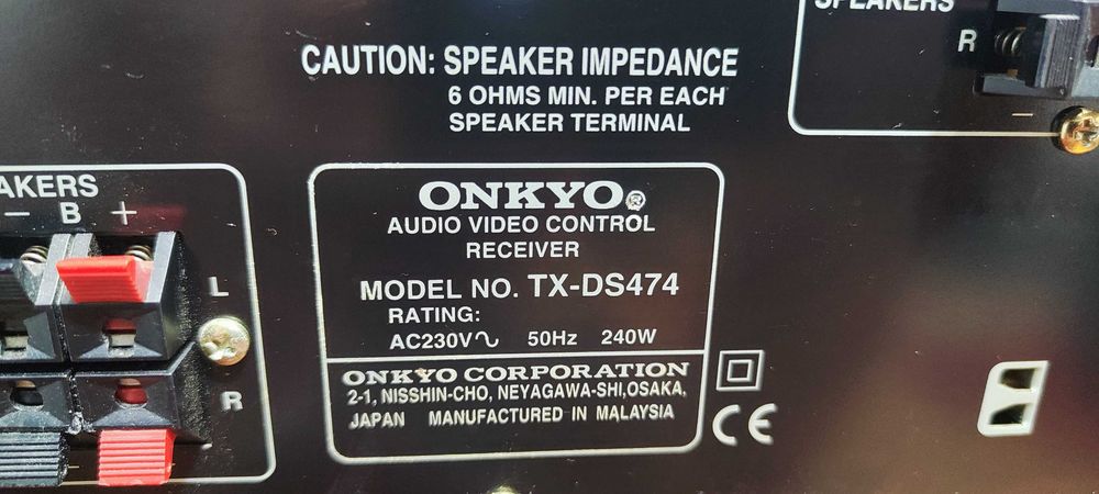 Amplificator Audio Onkyo TX-DS474 Statie Audio Amplituner