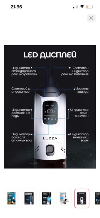 Пылесос LUZZA LZ-111 белый
