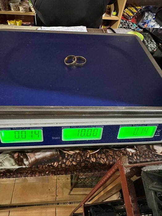 Verighete de aur - 14 k - 13 g -stare foarte buna
