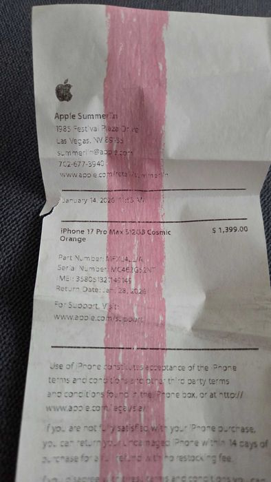 Оранжевый iPhone 17 Pro Max 512GB