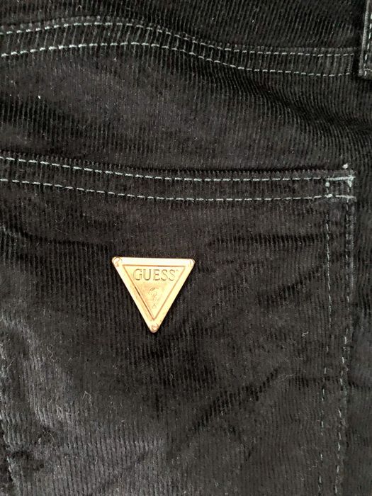 Fusta Guess, din catifea.