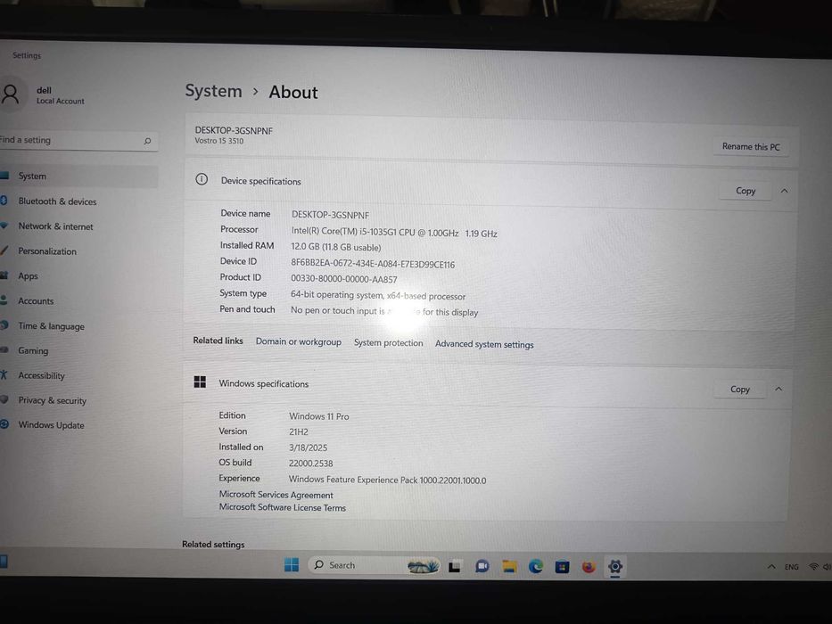 Dell Vostro 15 3510