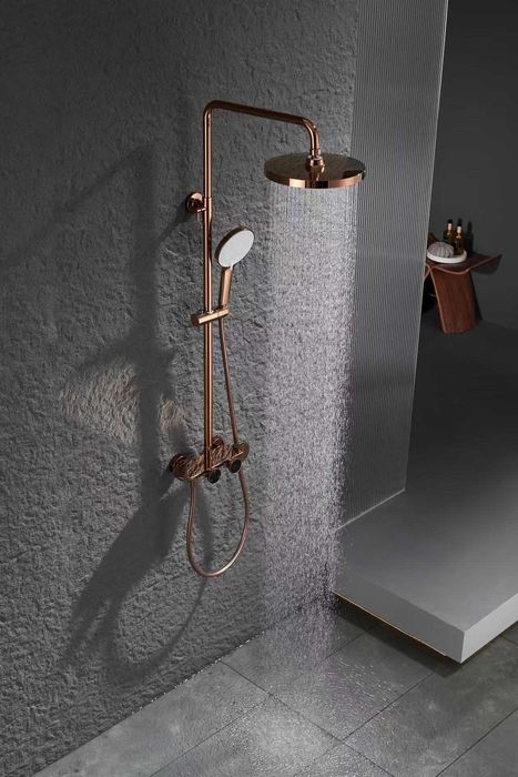 Интелигентна душ система Rose Gold с термостат и LED дисплей D47