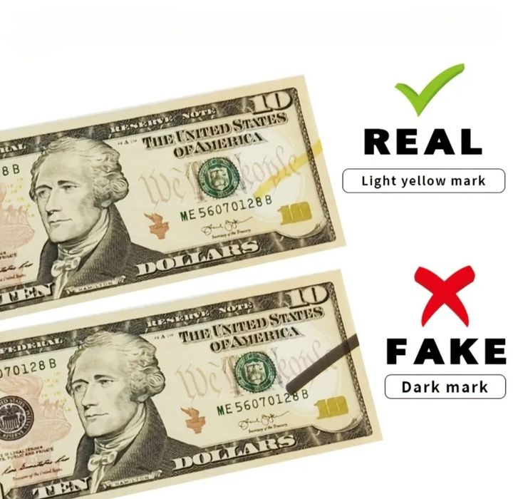 Писалка за откриване на фалшиви пари