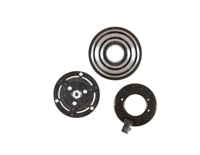 Cupla magnetica ambreiaj compresor A/C diametru 110 mm cu 6 caneluri, Audi Seat Skoda VW motorizari intre 1, 0-3, 6 V6, tip Delphi CVC, rulment