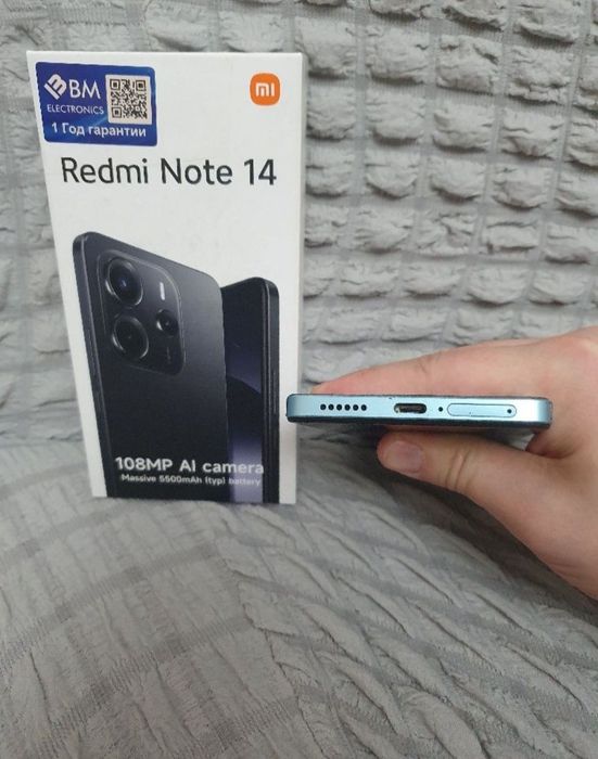 Redmi Note 14 8+8/128Gb Blue Igravoy kuchli karobka Bor Holati yaxshi
