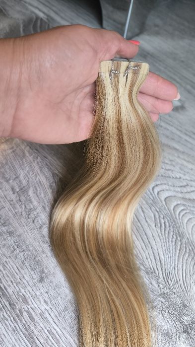 Естествени удължения 24" - 10бр. с лепяща лента