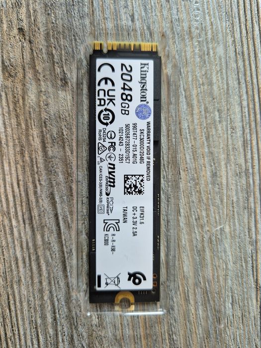 SSD 2TB 1TB NVMe Kingston