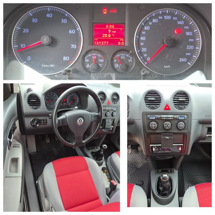 VW Caddy 2009 1.6 benzina +GPL maxi 7locuri