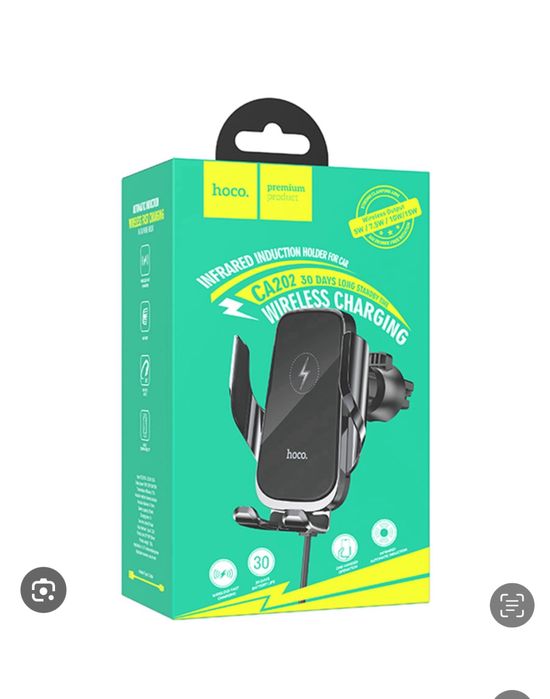 Suport Incarcator Wireless Telefon Hoco Pentru Grila Auto