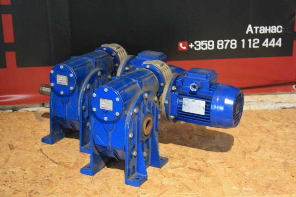 Мотор-редуктор SITI 0.37 kW|i=450|3.1 об.|електромотор с два редуктора