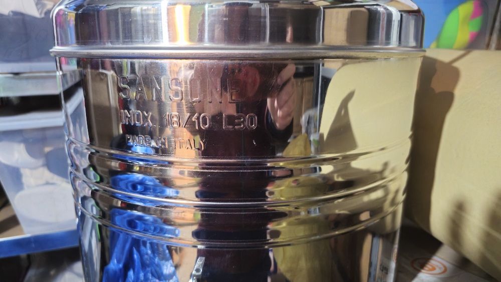 Bidon din inox alimentar Sansone model Europa 30L