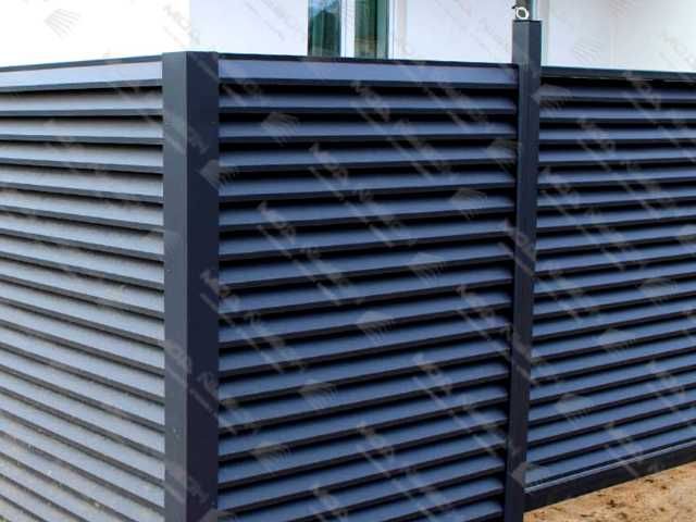 Забор жалюзи из металла