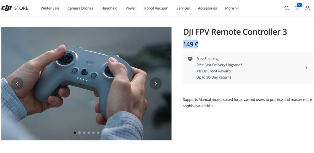 DJI FPV Remote Controller 3 Neo 2 Avata 2 O4 Air Unit SIGILAT garantie