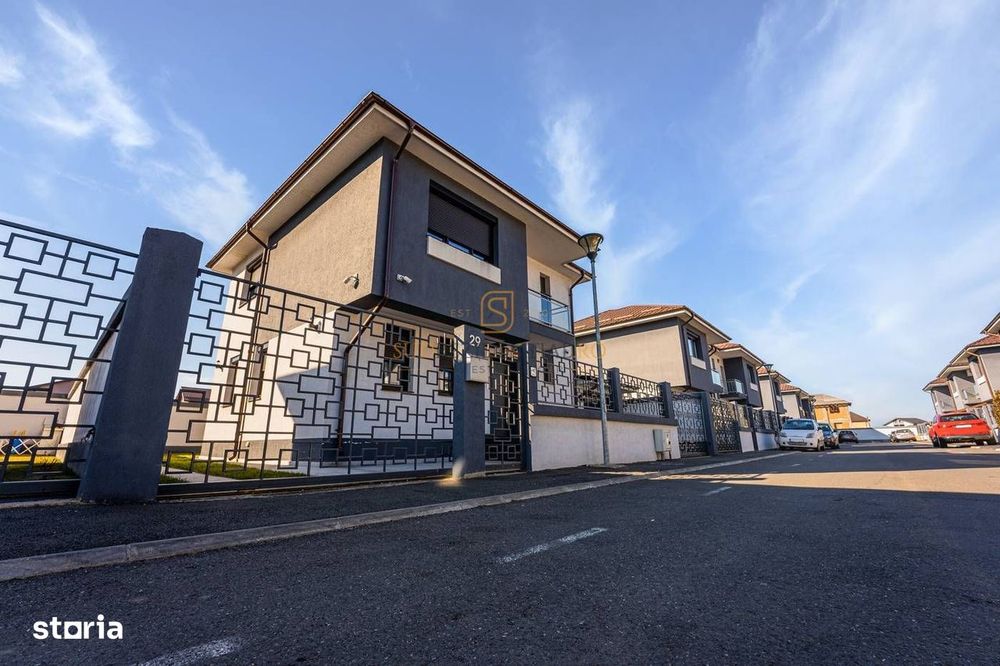 Vila moderna cu 4 camere, zona rezidentiala, finisaje noi - Bragadiru