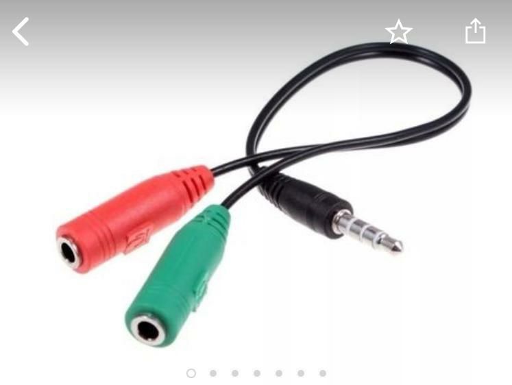 Переходник для наушников (разделитель). Алматы.