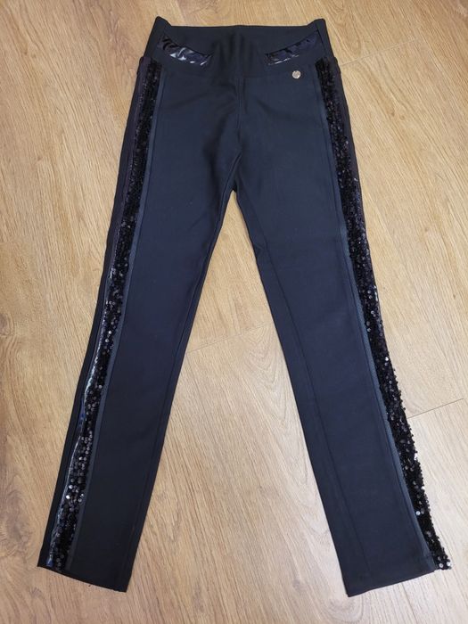 Черен клин панталон Lucy