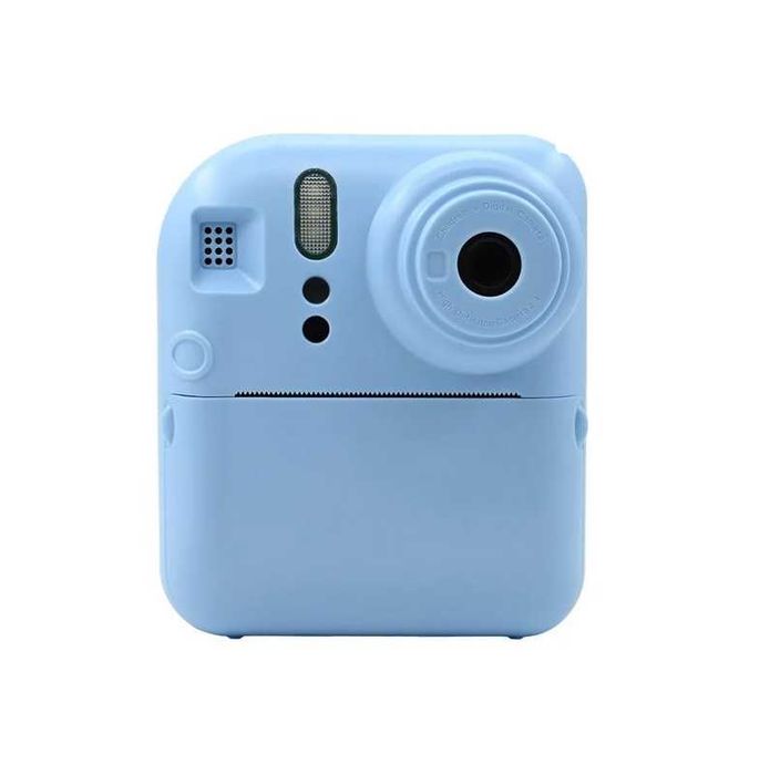 Детски фотоапарат+принтер Mercado Trade, За моментни снимки, Син