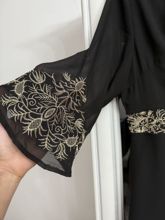 Платье черное вечернее шифон