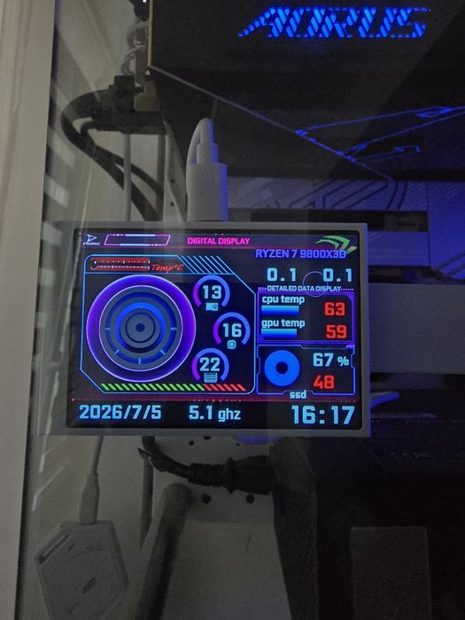 Mini Display Monitorizare PC