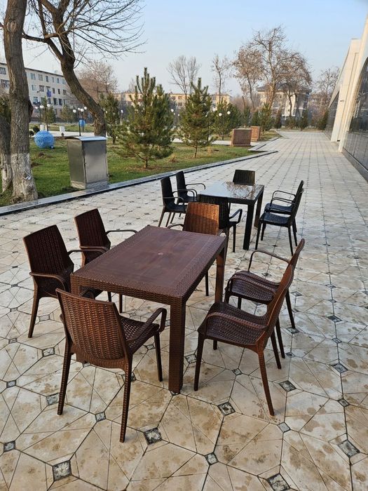 Fastfood somsaxona kichik kafelar uchun plasmas stol stul