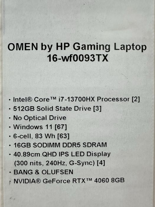 Omen hp Gaming 16