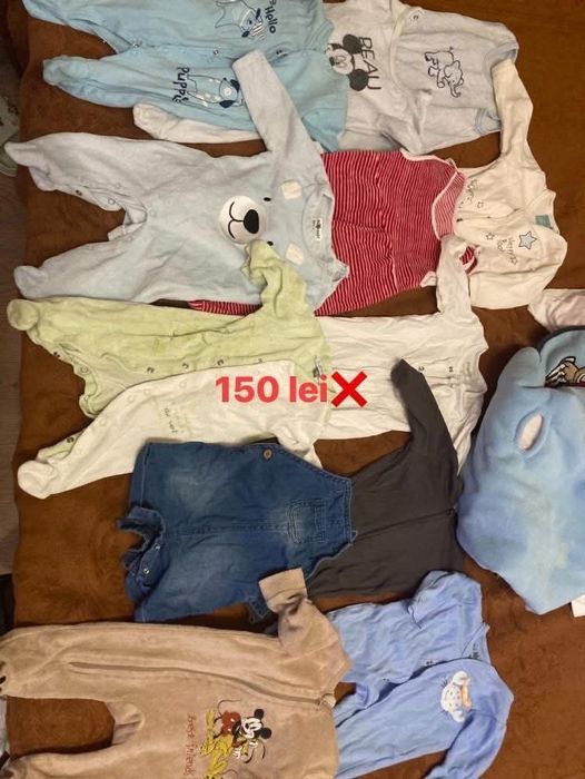 Vand haine bebe 1-3 luni