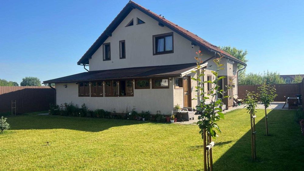 Casa 4 Camere+Birou,3 Bai,190 mp Utili,586 mp Teren,Cu Pompa Caldura NIBE,Eficienta Energetica,Comision 0%