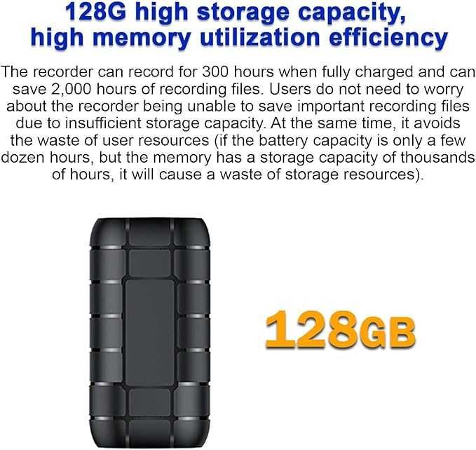 128G магнитен диктофон с гласово активиране STTWUNAKE