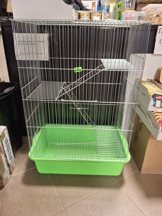 Клетка на три етажа р. 76в×54,5×34-катеричка,дегу,плъх,гризачи,чинчила