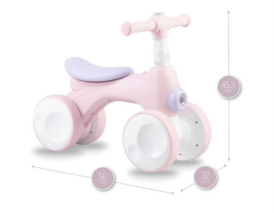 Детско колело за баланс MoMi - Tobis, розово