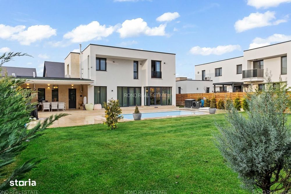 Vila design complet mobilata si utilata, cu piscina in Paradisul Verde