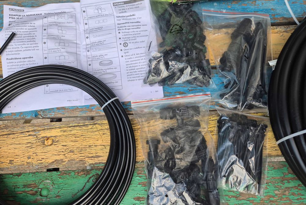 Капково напояване кит Parkside до 30 квадрата