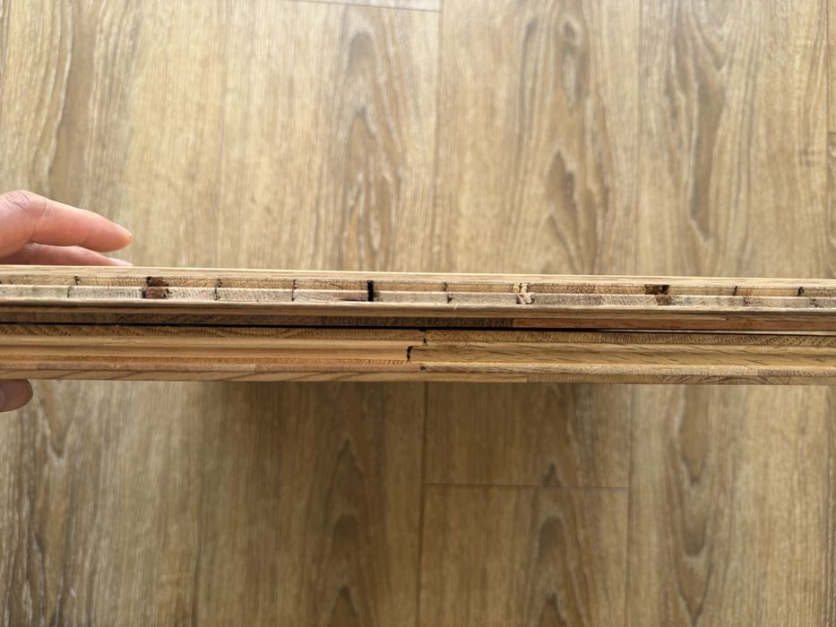 Екзотичен трислоен дъбов паркет на квадрати 29.89 кв.м., нов в пакети