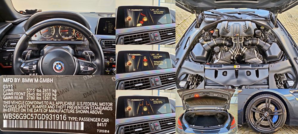 Bmw M6 Cabrio Coupe Individual, 4.4 i-650 Cp, An 2017, Extra-full  !!