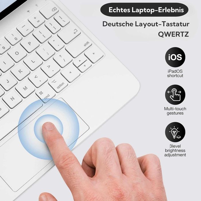 Магнитна клавиатура с тракпад за iPad Pro 12.9 и Air 13 (Нова)