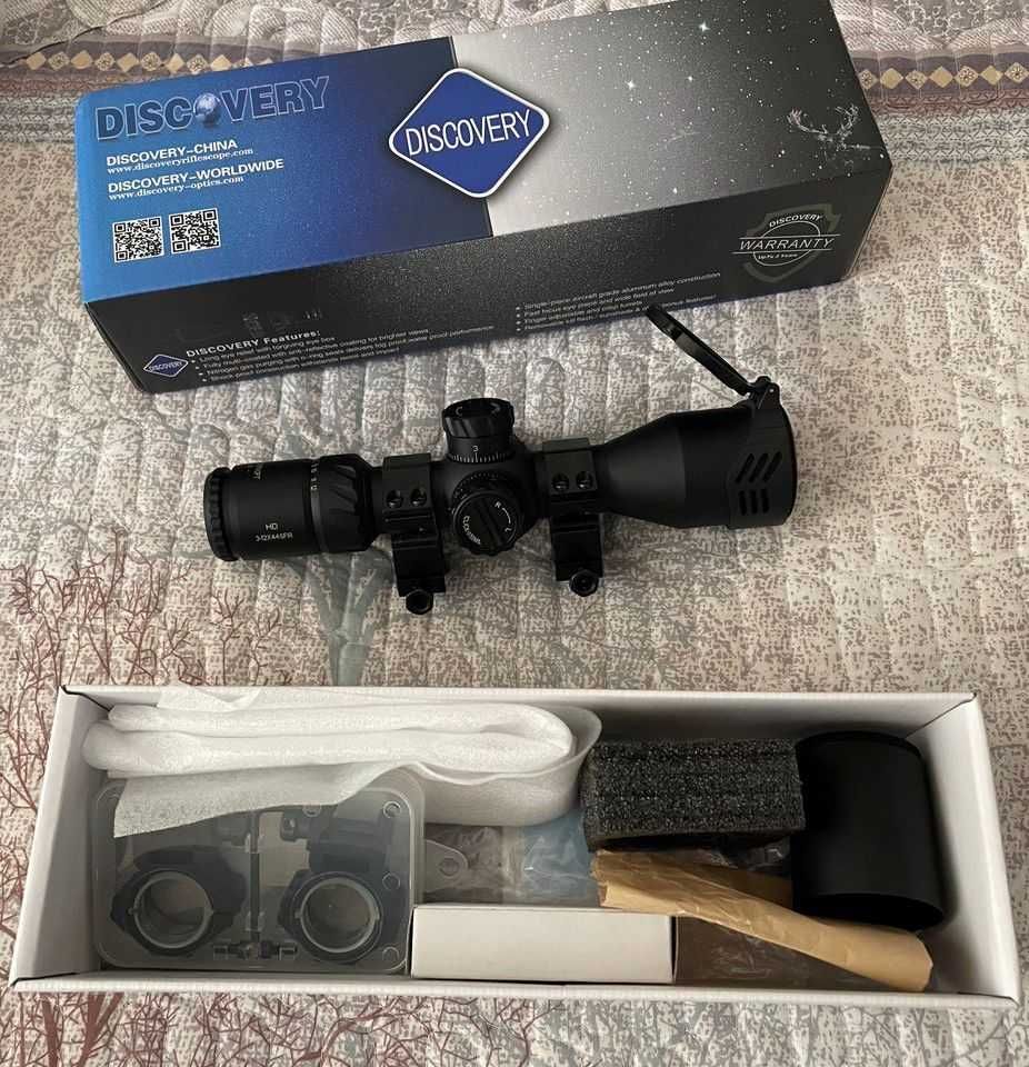 Компактный оптический прицел Discovery HD 3-12X44SFIR FFP: 200 у.е ...